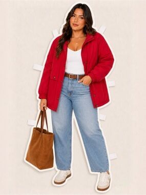 Vintage London Fog red coat, vintage size 12.